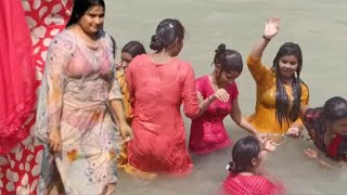 Ganga Snan Open लगई आसथ क डबक सबन दख Open Holy Bath Haridwar
