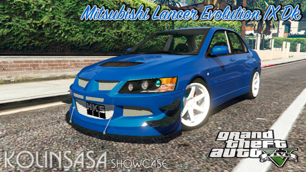 GTA 5 Mitsubishi Lancer Evolution IX Dk + Crash test YouTube