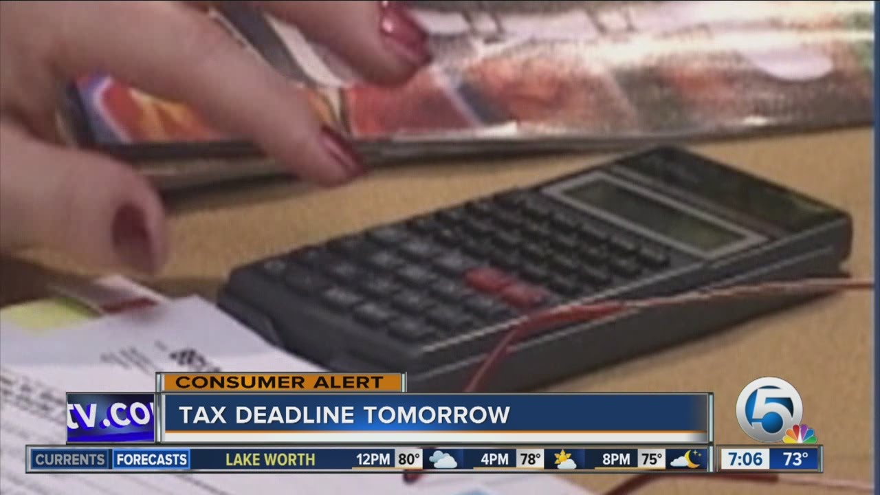 Tax deadline tomorrow