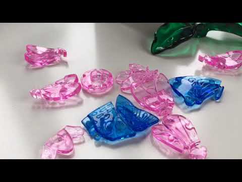 Crystal puzzle Бабочка голубая