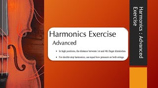 Harmonics  Advanced Exercise