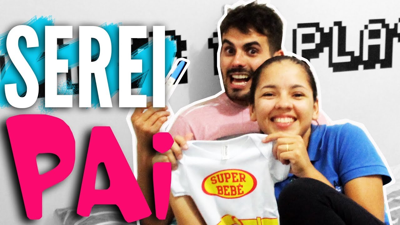 DESCOBRI QUE VOU SER PAI l A melhor reação da internet - YouTube