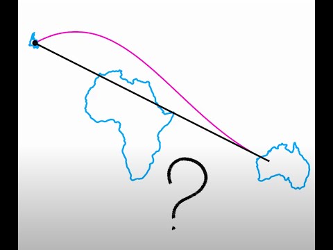 Почему земля не плоская? Самолеты не летают по прямой на карте вот почему.