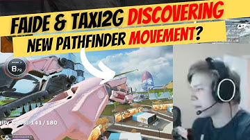 faide n taxi2g DISCOVERING new pathfinder MOVEMENT??🤣🤣 #apex #apexclips #apexlegendsclips