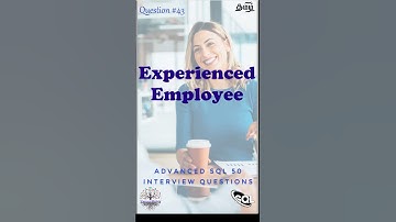 தமிழில் - Most Experienced Employees #sqlfordataengineer #faangpreparation #interviewquestions #sql