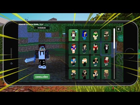 HOW TO ADD YOUR OWN CUSTOM SKIN IN MINECRAFT DUNGEONS MOBILE