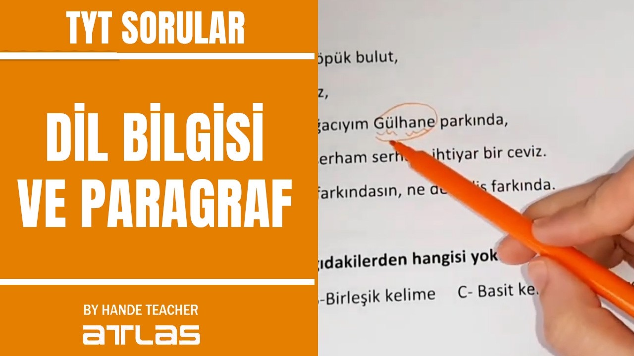 Dil Bilgisi ve Parargaf Soruları | TYT Hazırlık | Atlas Akademi
