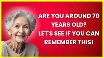 Prove That Your Memory Is Working Great! | Nostalgia Quiz For Seniors |