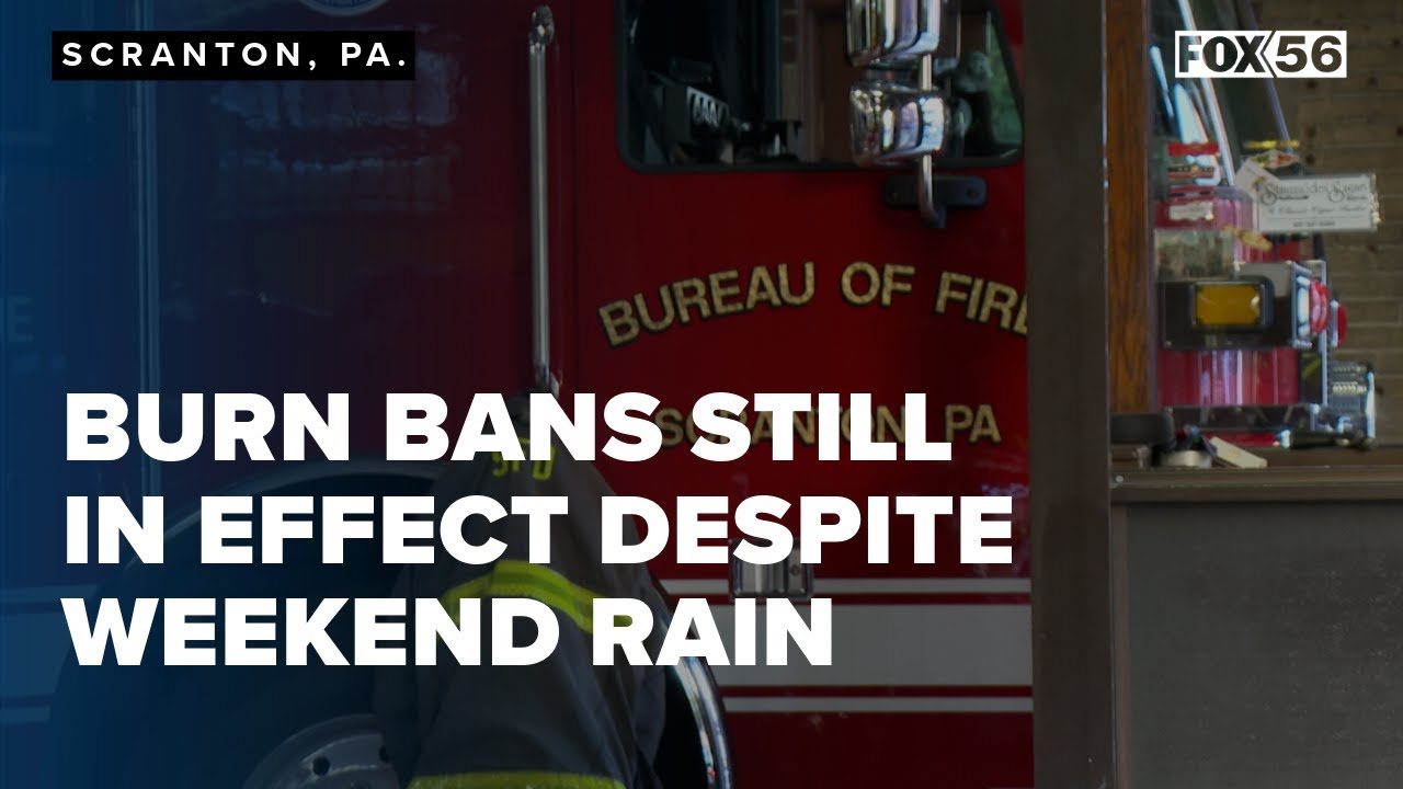 Yes, burn bans are still in effect despite weekend rain - YouTube