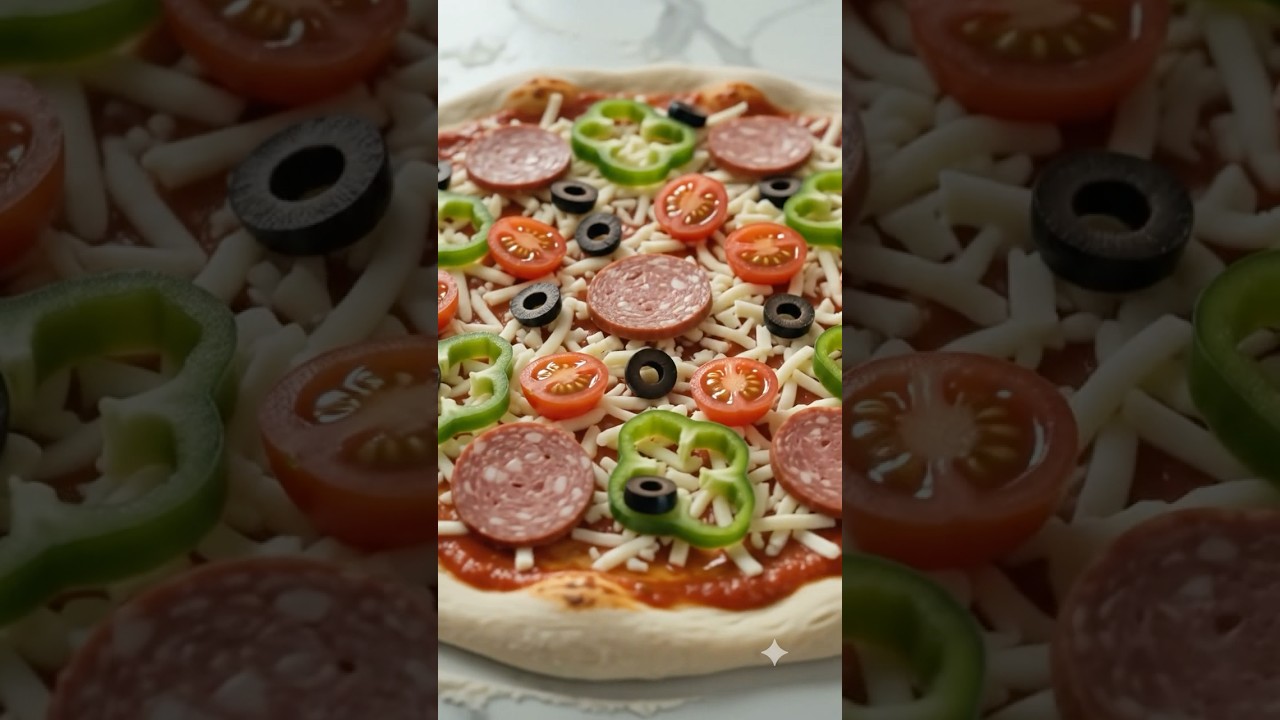 🍕 10 Saniyede Pizza Tarifi! Yapması Çok Kolay 😍 #shorts #pizza #yemek #music #trending #türkiye