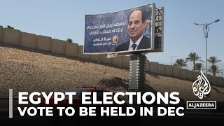 Egypt to hold presidential vote in December as economic crisis worsens