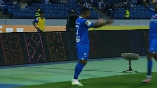 هدف الهلال الاول على أبها  3-1  الهلال والرائد | هاتريك مالكوم