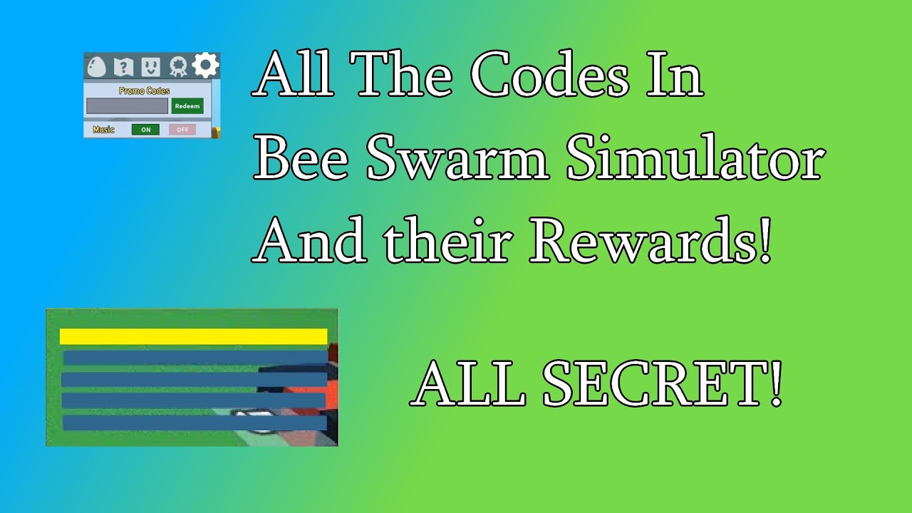 All the codes in BSS Bee Swarm Simulator [ROBLOX] YouTube
