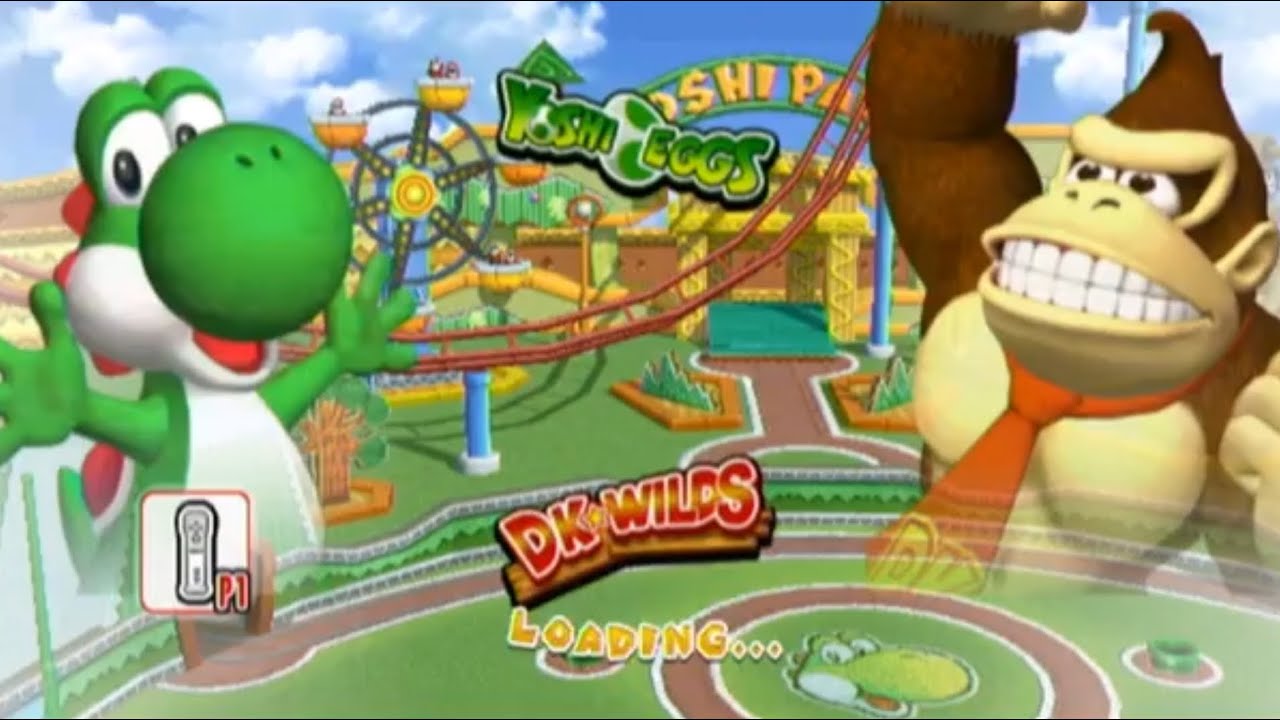 Mario Super Sluggers: Yoshi vs DK (Yoshi Park)