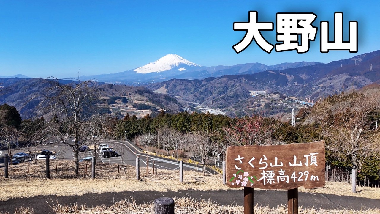 いつもの飯能から一休み｜大野山で富士山の絶景
