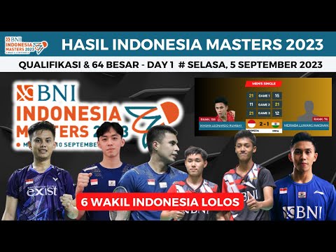 Hasil BNI Indonesia Master 2023 ~ 6 wakil Indonesia lolos Ke Babak Utama Indonesia Master 2023