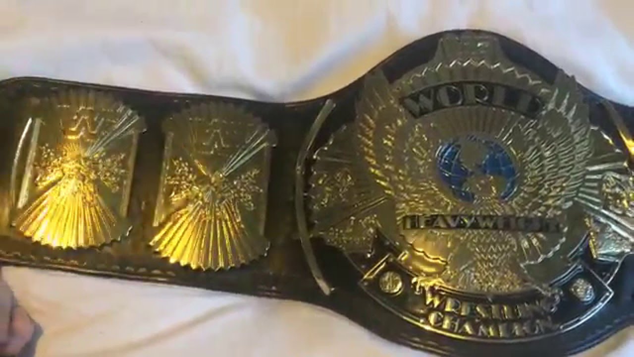 WWF logo winged eagle belt made by Reggie Parks YouTube