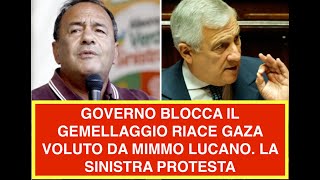 Download Lagu GOVERNO BLOCCA IL GEMELLAGGIO RIACE GAZA VOLUTO DA MIMMO LUCANO. LA SINISTRA PROTESTA MP3