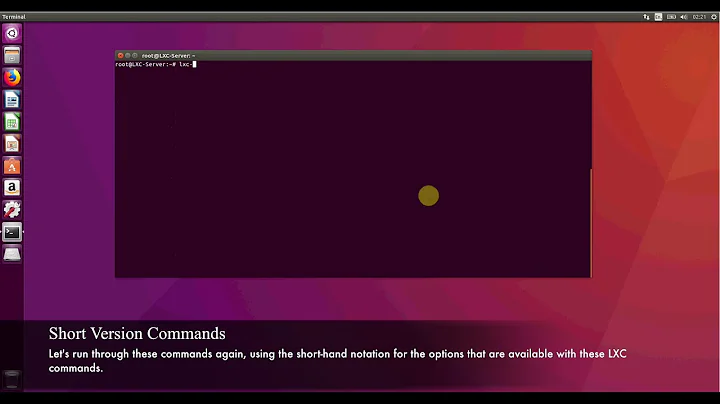 Starting & Stopping LXC Containers As Well As Displaying Useful Information