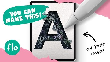 You Can Draw This PAPER CUT OUT A in PROCREATE - Easy Beginner Tutorial