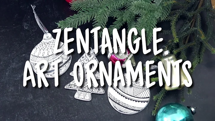 DIY Homemade Zentangle Christmas Ornament
