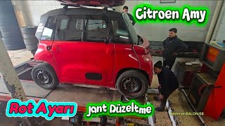 Citroen Amy Rot Ayarı Yaptırdık, Jant Düzeltildi