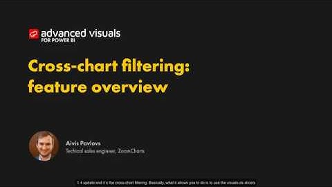 Cross Chart Filtering: Feature Overview