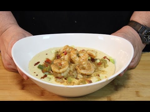 Cheesy Shrimp and Grits!  Southern Classic Recipe