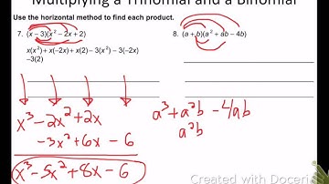 Section 6.2 (Multiplying Polynomials)