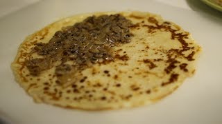 Блинчики с грибами