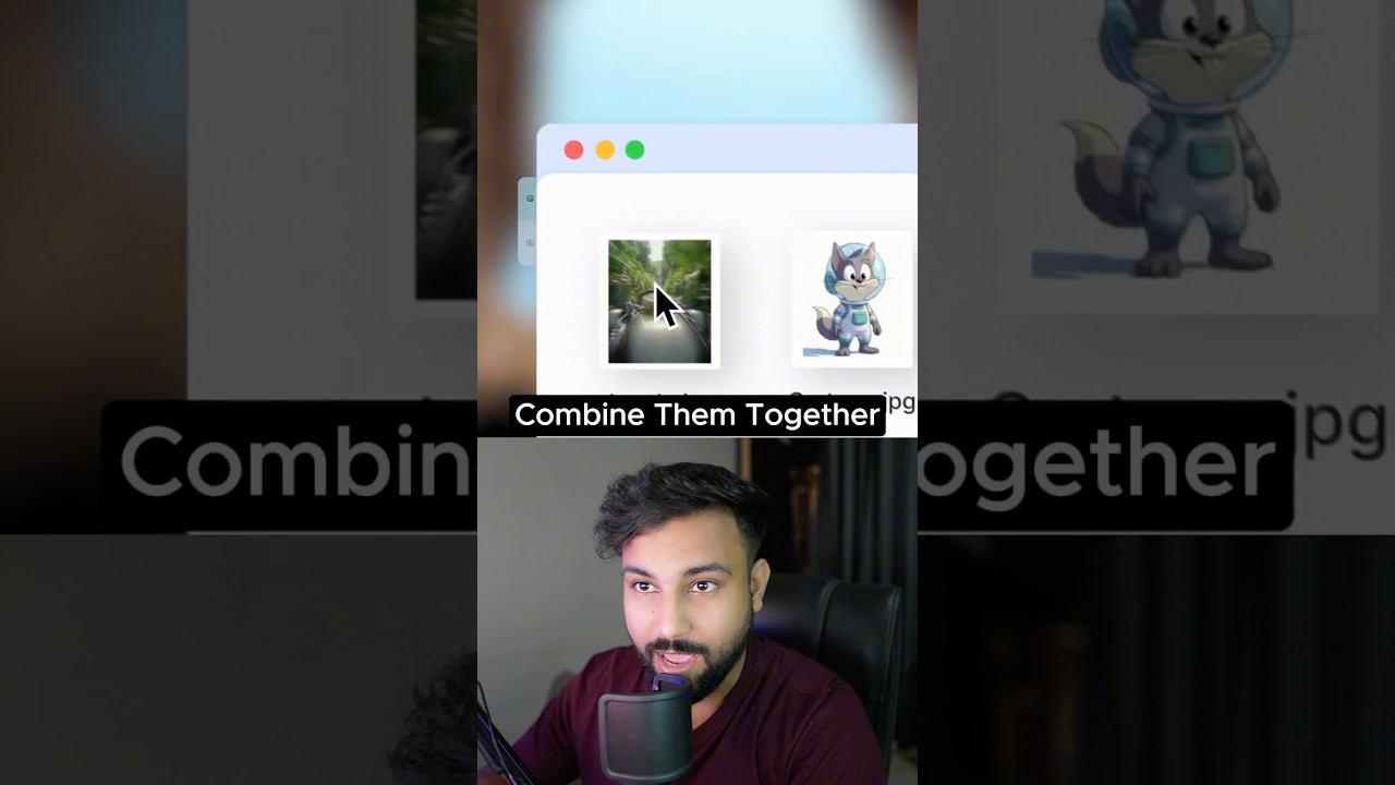 Как объединить два изображения в одно видео с помощью ИИ