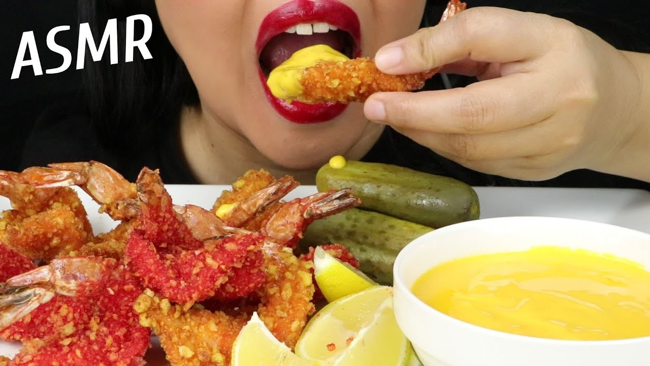 CHEESE & HOT CHEETOS FRIED SHRIMP PLATTER ~ ASMR (No Talking)
