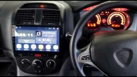 Proton Exora Install 10.1 inch android player with good fitting OEM big screen Casing