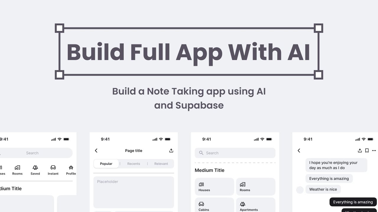 Build a Note Taking app using AI and Supabase under 30 minutes!