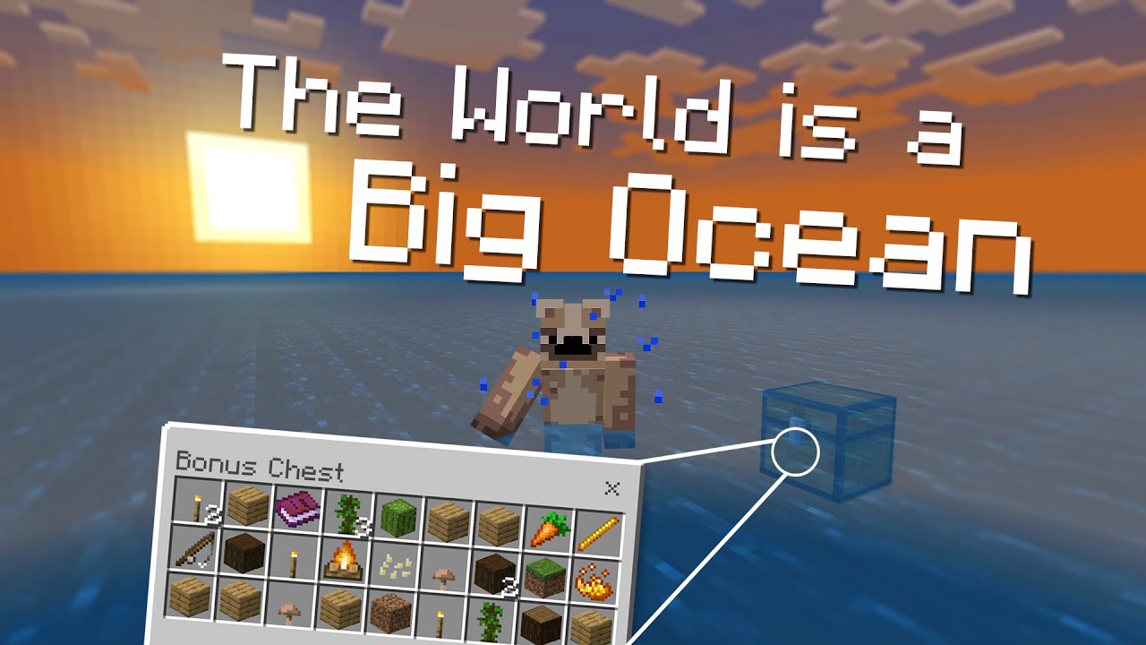 Can you Beat Minecraft whilst Spawning in a Huge Ocean with Nothing but