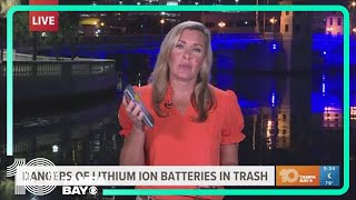 What are 'hot loads?': Tampa officials warn about types of batteries that can cause fires
