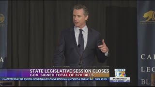 California governor ends Legislative session with vetoes