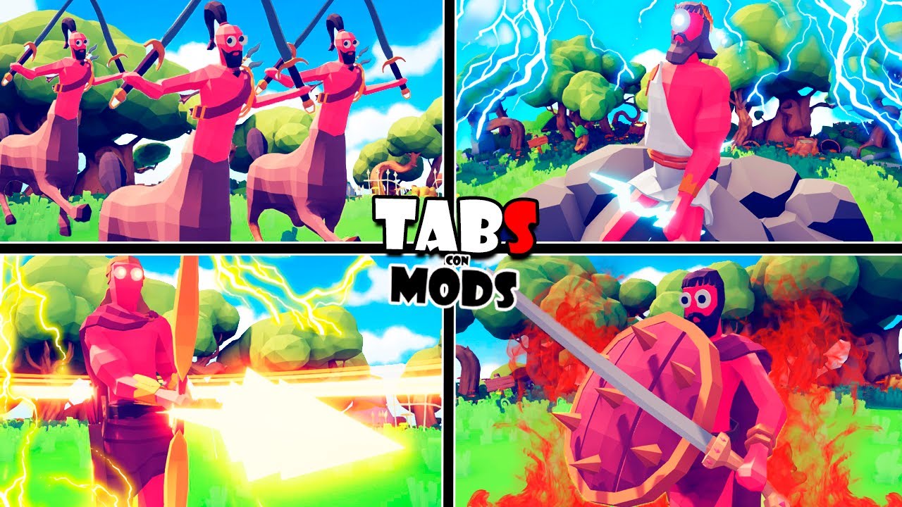 NUEVOS CENTAUROS, APOLO, ZEUS, LEONIDAS Y MAS | MODS | TOTALLY ACCURATE BATTLE SIMULATOR