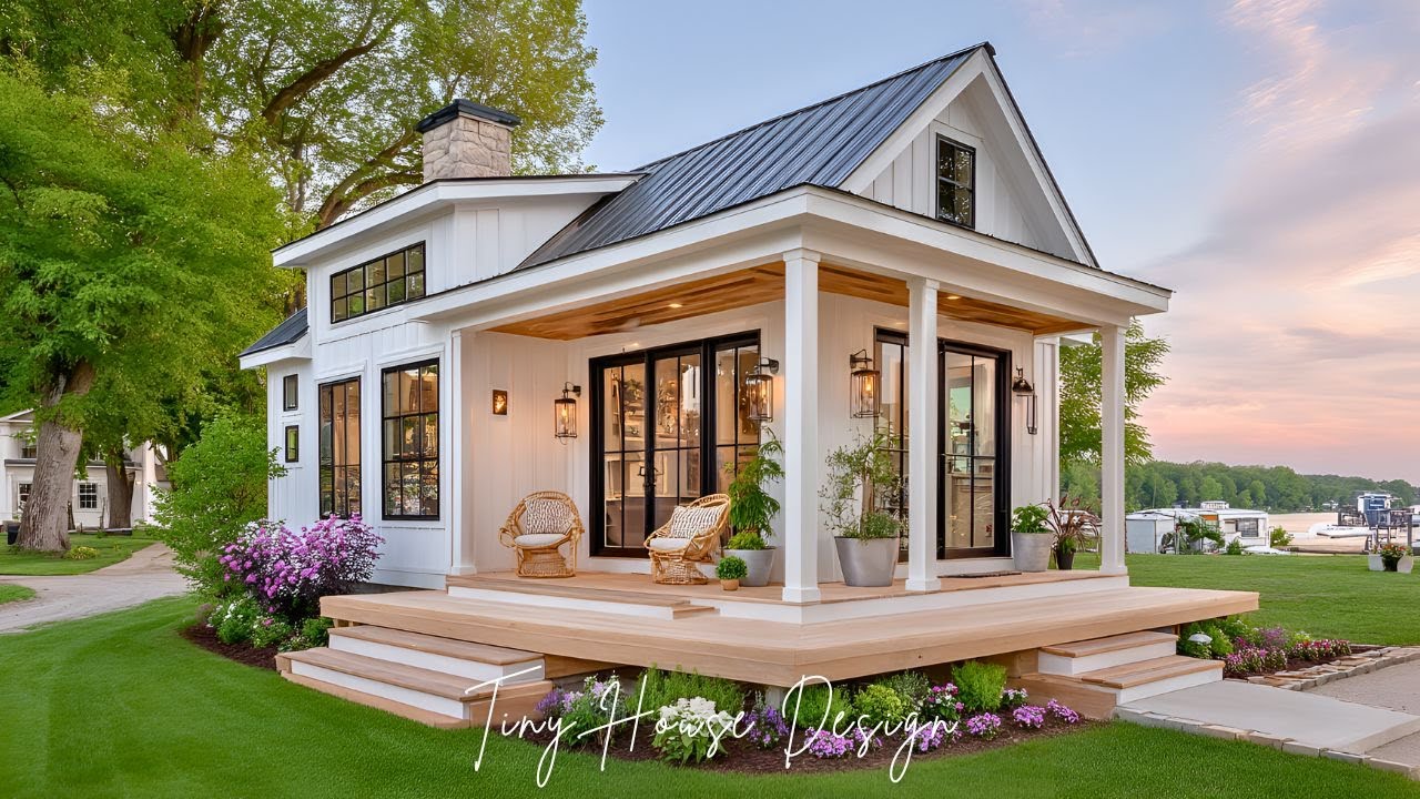 Tiny Farmhouse Tour | Cozy, Elegant & Smart Living Design