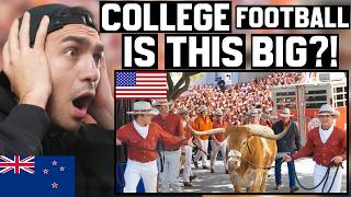 Europeans Can’t Believe THIS Is College Football! 😳 | New Zealander Reacts