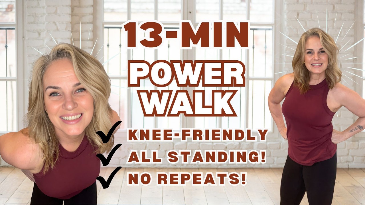 13 Min Power Walk to Burn Fat 🔥  Low Impact Workout for Women 50+