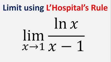 Evaluate the limit of ln(x)/(x - 1) as x approaches 1 using L’Hospital’s rule