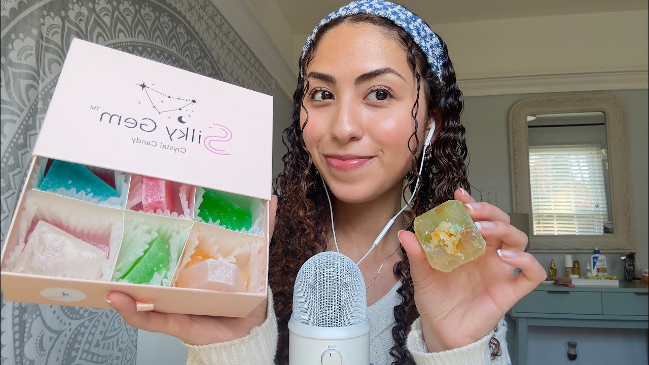 ASMR Trying The Viral Crystal Candies