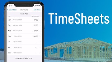 Recording TimeSheets on the SiteBook mobile app