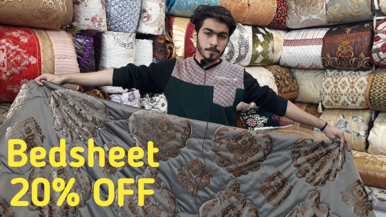 Imported Bridal Wedding Bed sheet Design King Size & Blankets Gulf