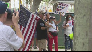 Group protests removal of Confederate monument in St. Augustine