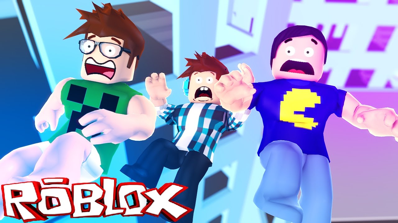 Caimos Do Predio Roblox Youtube - cuidado com a parede roblox youtube