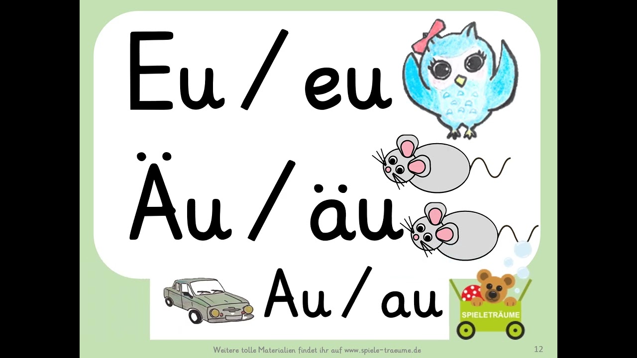 Eu/eu 🦉oder Äu/äu🐭🐭 lustig lernen!