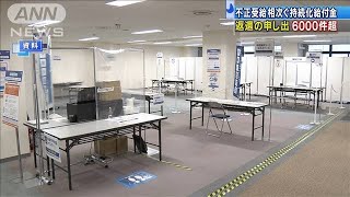 不正受給相次ぐ持続化給付金　返還の申し出6000件超(2020年10月31日)
