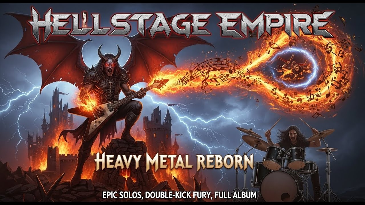 HEAVY METAL REBORN 🔥 Hellstage Empire | Epic Solos, Double-Kick Fury, Full Album